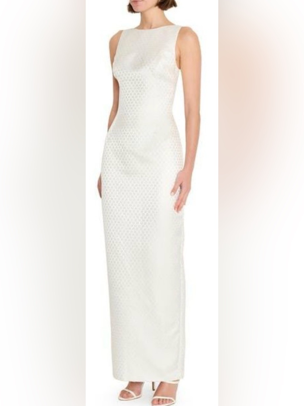 New Amanda Uprichard Marbella Maxi Dress In White